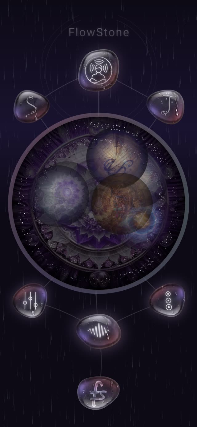 FlowStone main screen while a mix plays