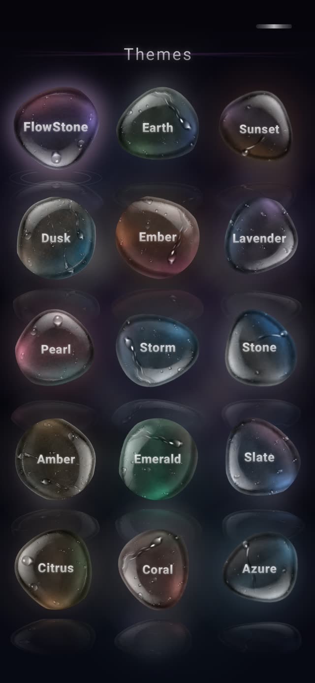 Choosing a visual theme