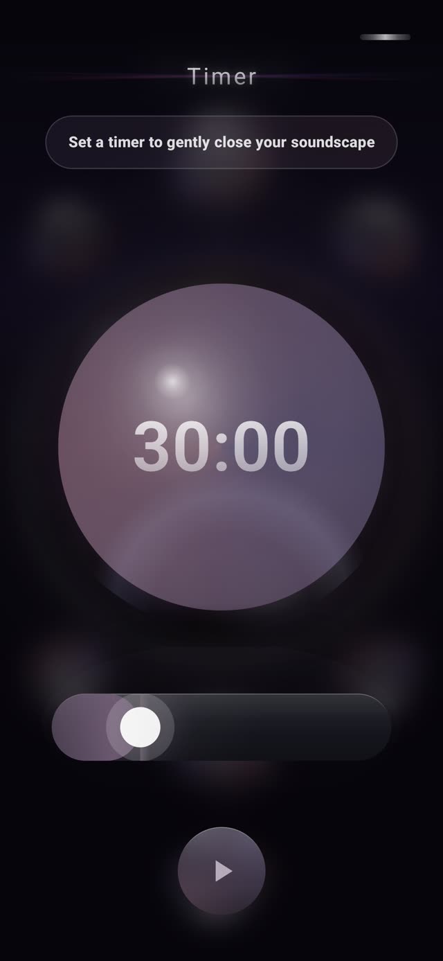 Sleep and session timer settings